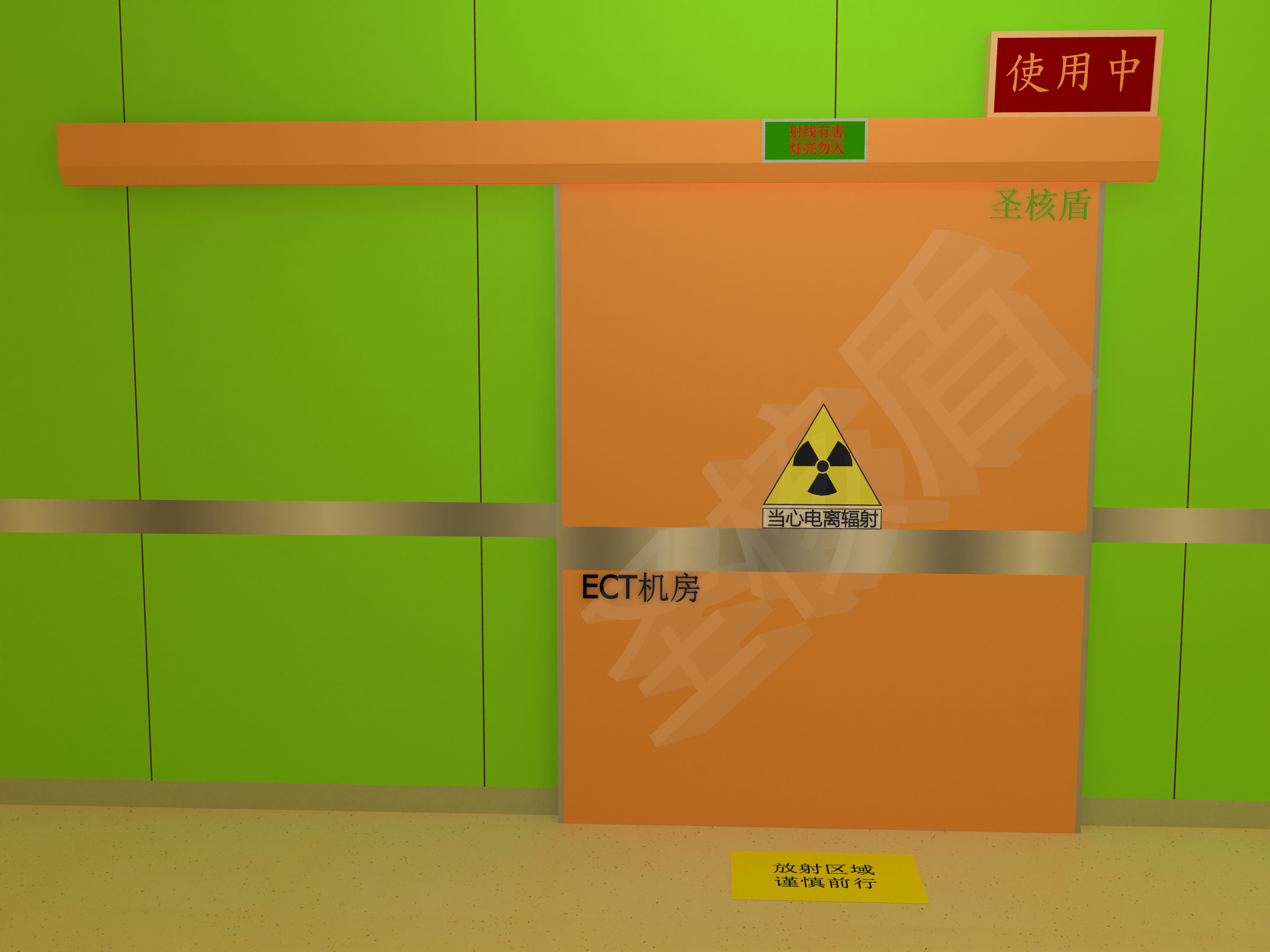 8mmPb-12mmPb核醫(yī)學(xué)門(mén)診碘病房防護(hù)鉛門(mén)-X-ray protection door in nuclear medicine department
