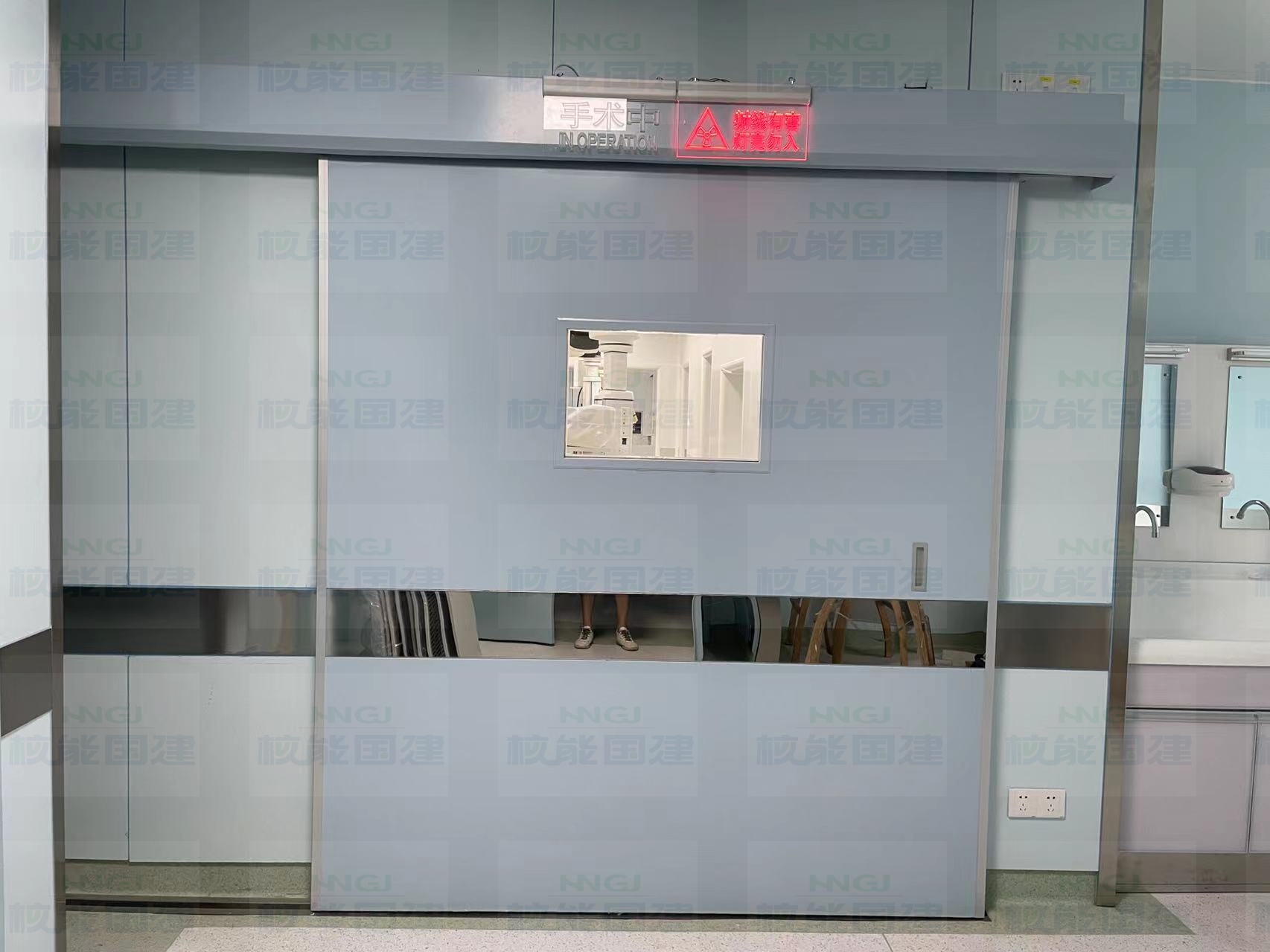 DSA手術(shù)室氣密鉛門(mén)4mmPb防護(hù)-DSA operating room X-ray protective door